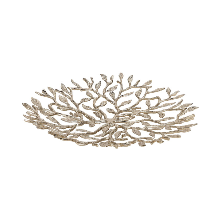 Floret Champagne Gold Brass Platter