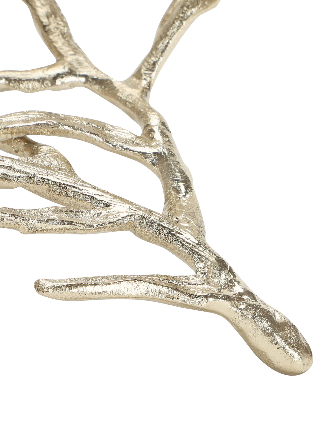 Floret Champagne Gold Brass Tealight Holder