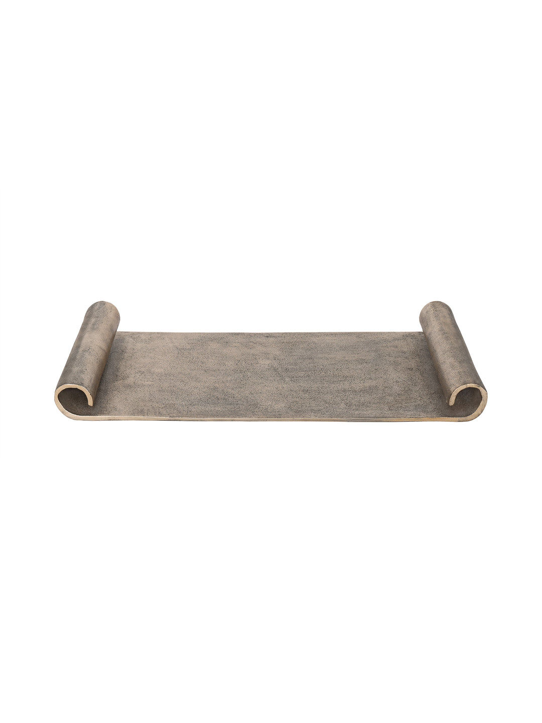 Hillcrest Scroll Antique Gold Aluminium Tray