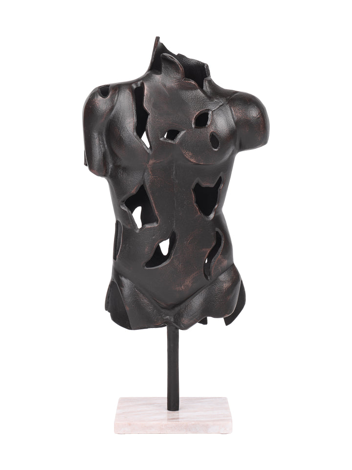 Stanton Torso Antique Black Aluminium Sculpture