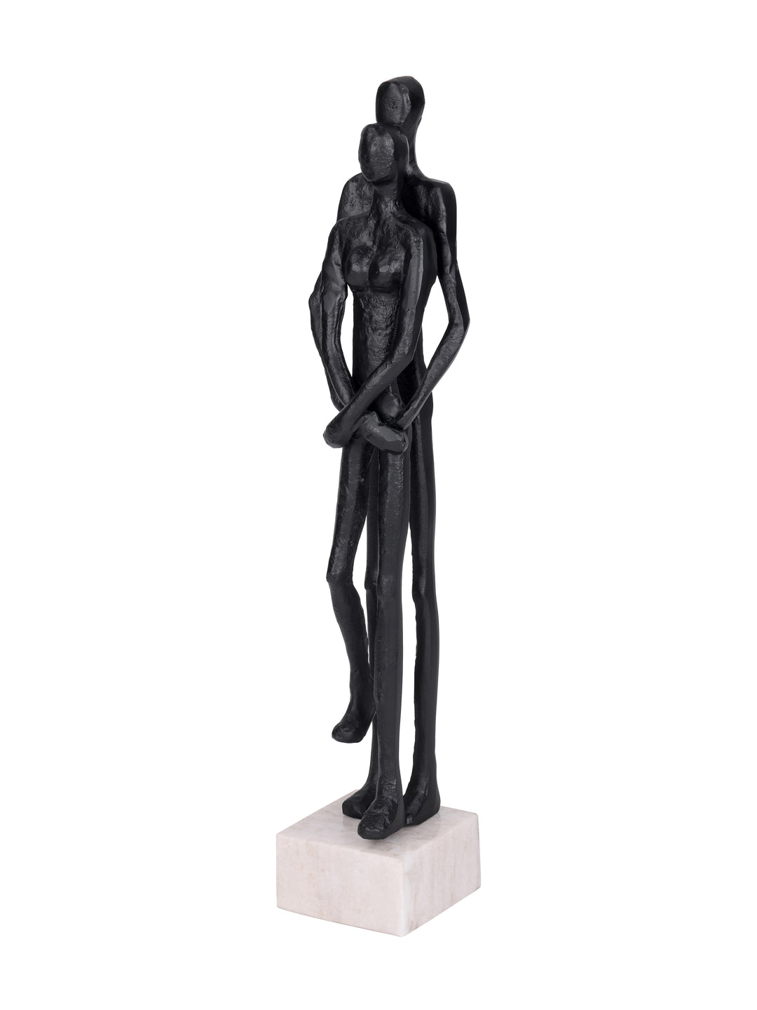 Embrace Couple Black Aluminium Sculpture