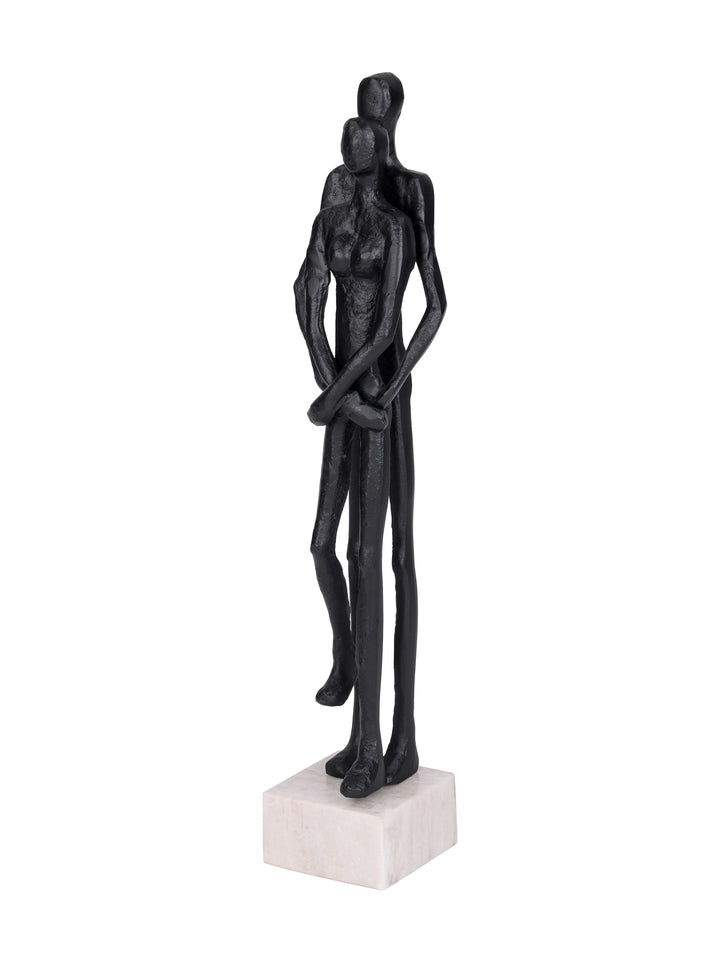 Embrace Couple Black Aluminium Sculpture