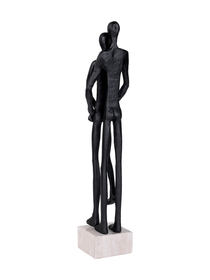 Embrace Couple Black Aluminium Sculpture