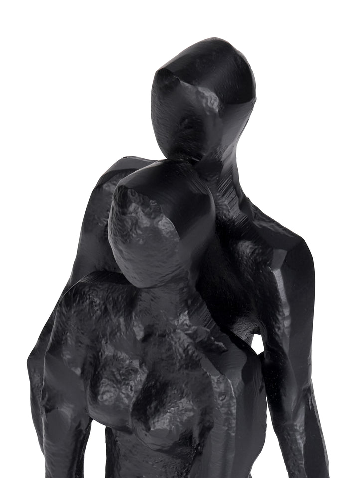 Embrace Couple Black Aluminium Sculpture