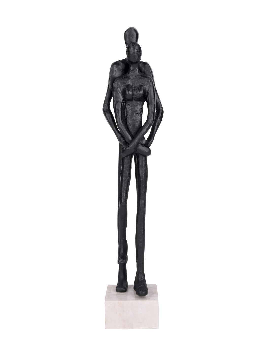 Embrace Couple Black Aluminium Sculpture