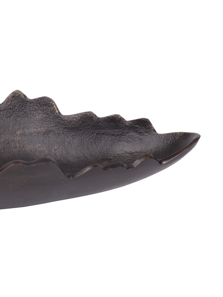 Maris Antique Black Aluminium Long Dish