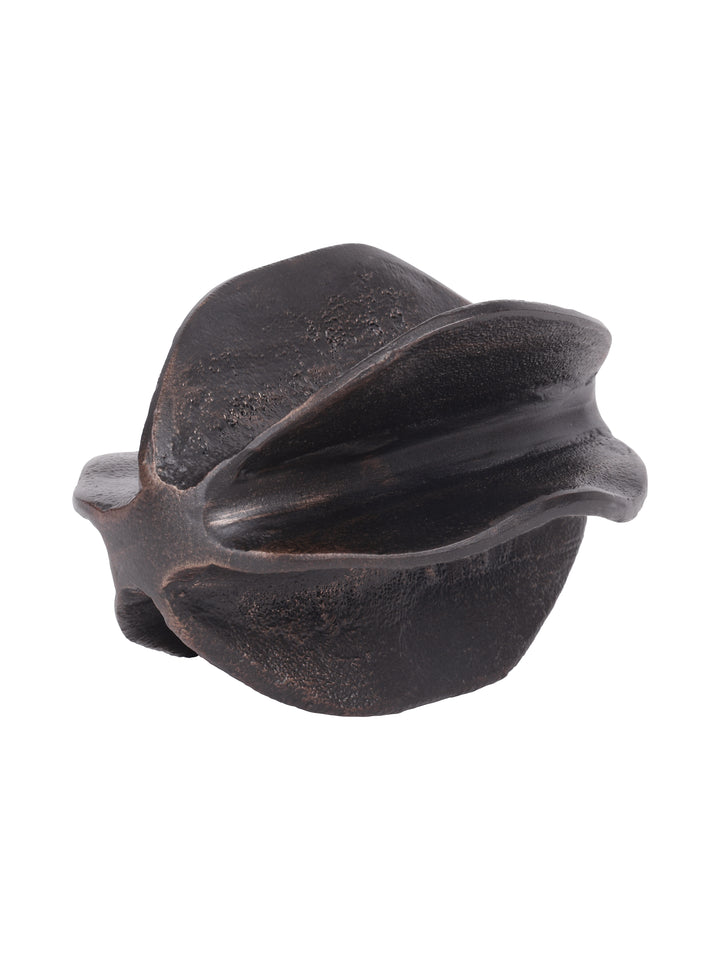 Maris Seed Pod Antique Black Aluminium Sculpture