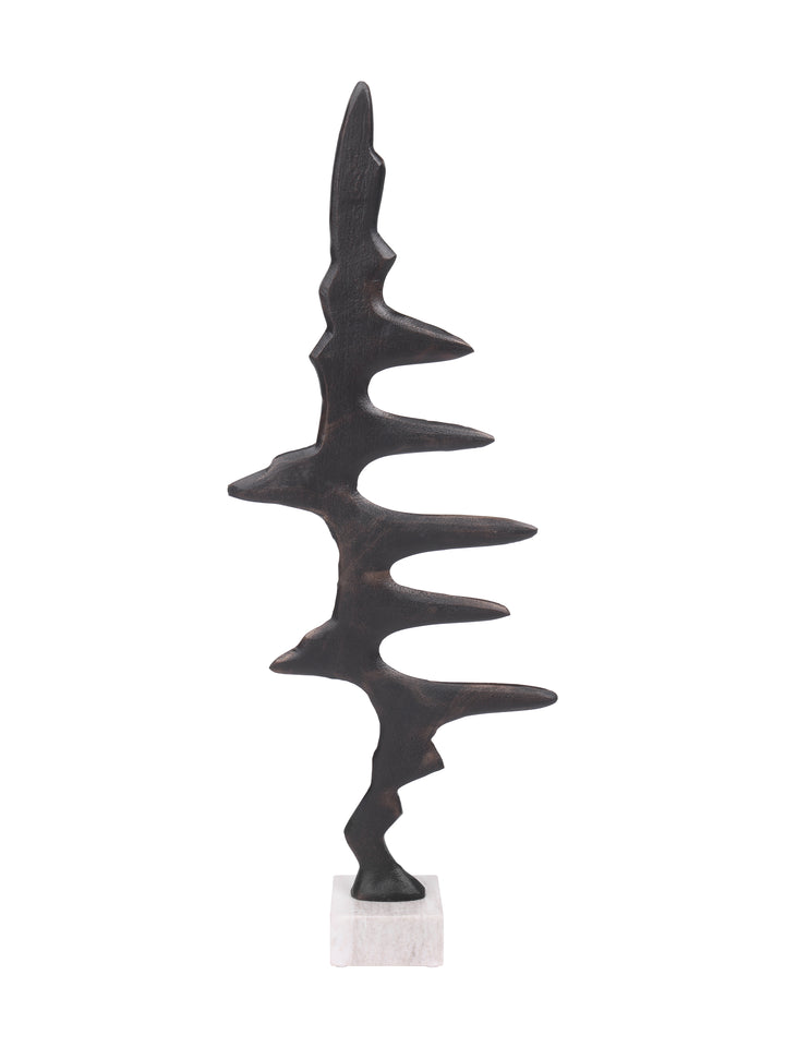 Pulse Antique Black Aluminium Sculpture