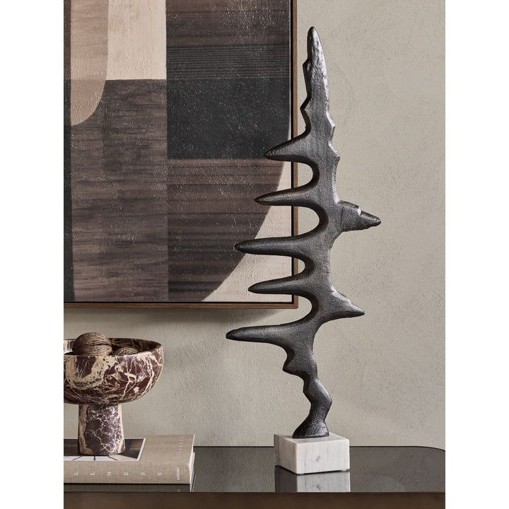 Pulse Antique Black Aluminium Sculpture