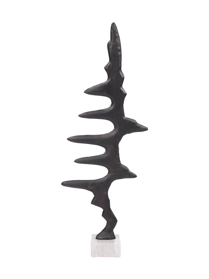 Pulse Antique Black Aluminium Sculpture