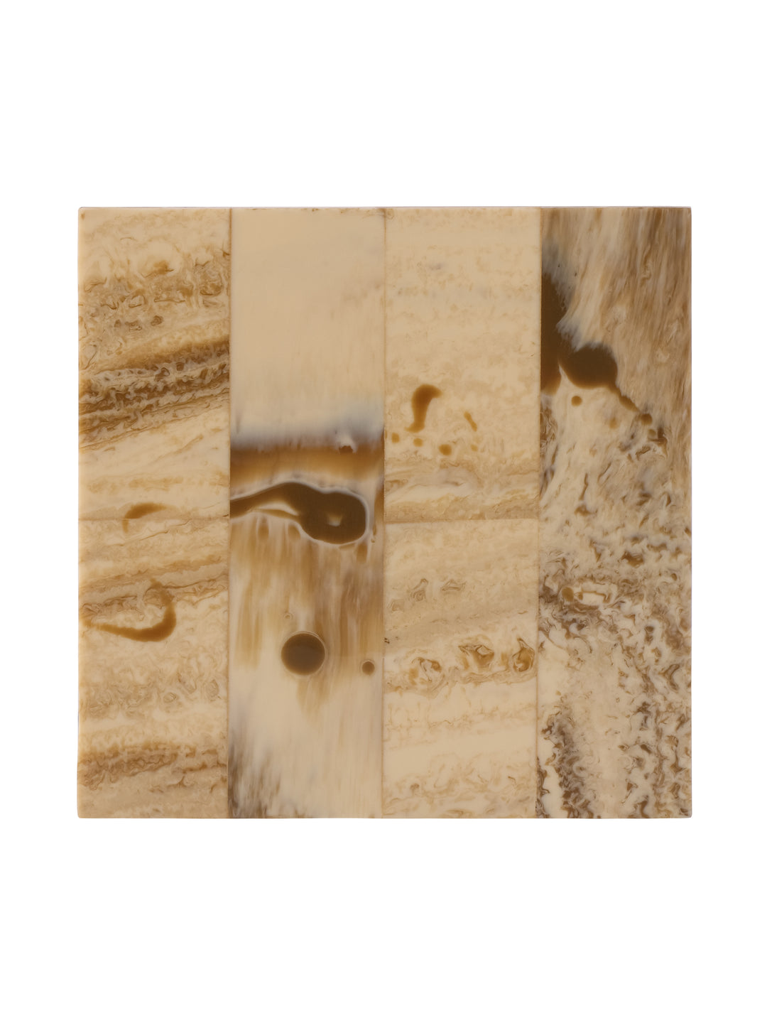 Arden Set of 4 Burlwood Resin Coaster