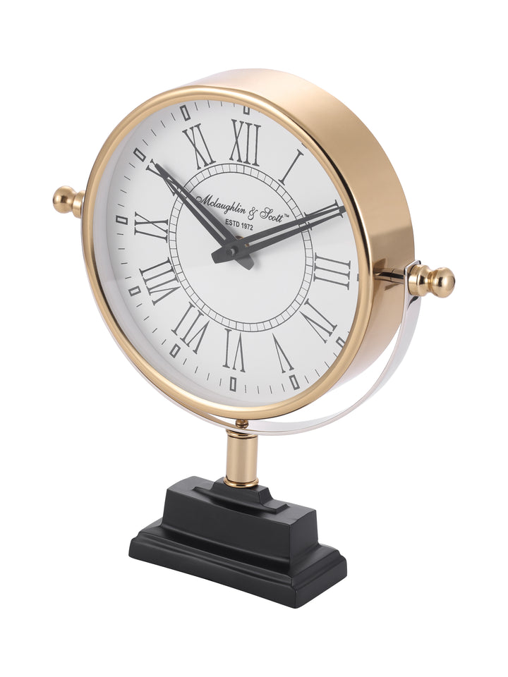 Raventon Gold Pivot Mantel Clock