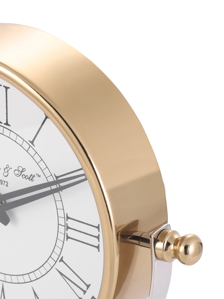 Raventon Gold Pivot Mantel Clock
