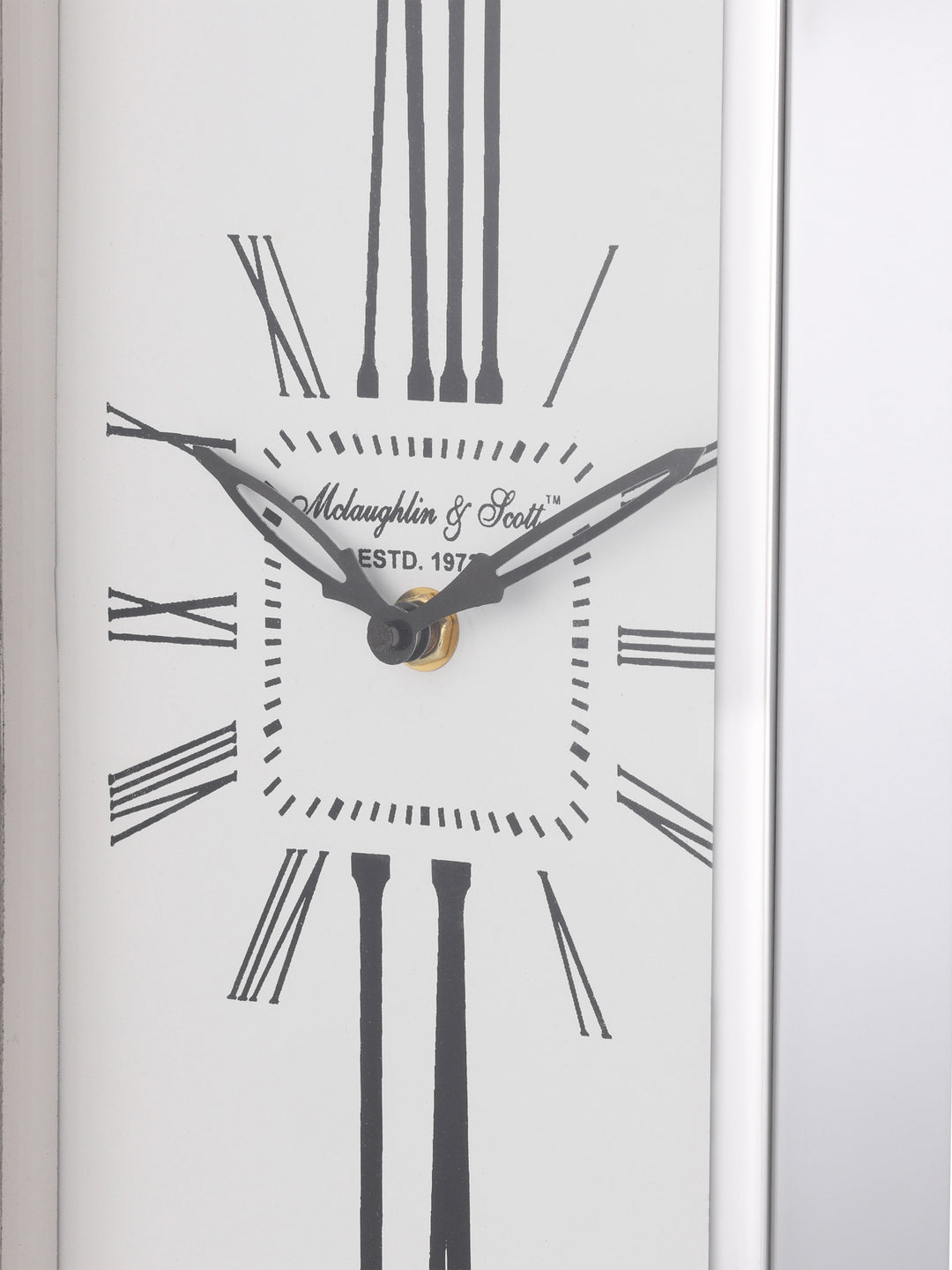 Westbury Tall Oval Nickel Clock