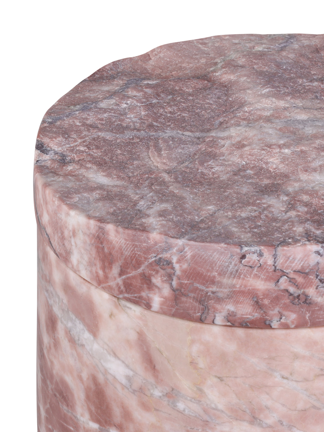 Roselle Pink Marble Storage Jar