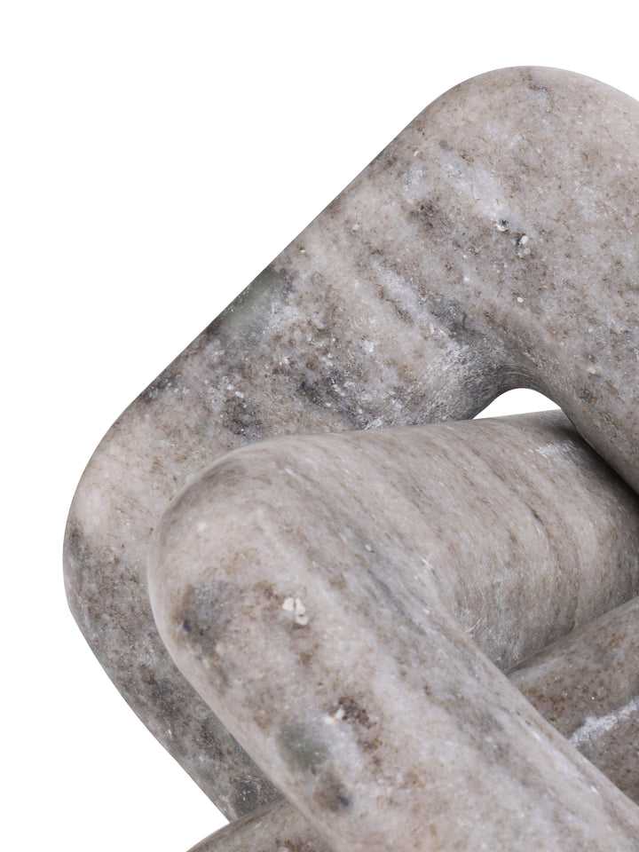Orla Beige Marble Knot Sculpture