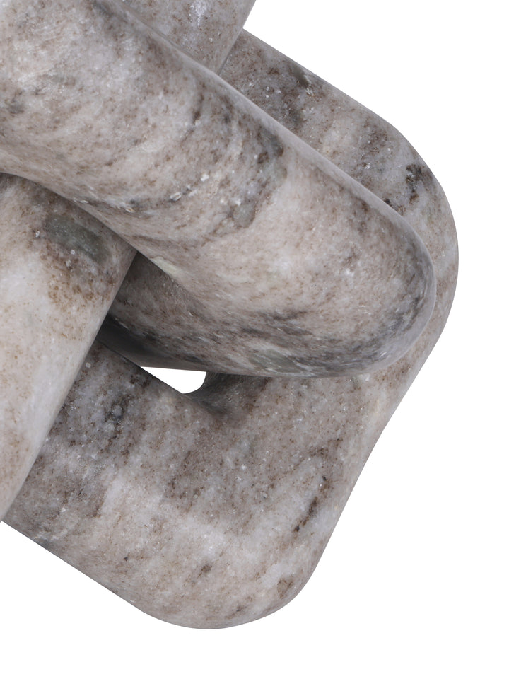 Orla Beige Marble Knot Sculpture