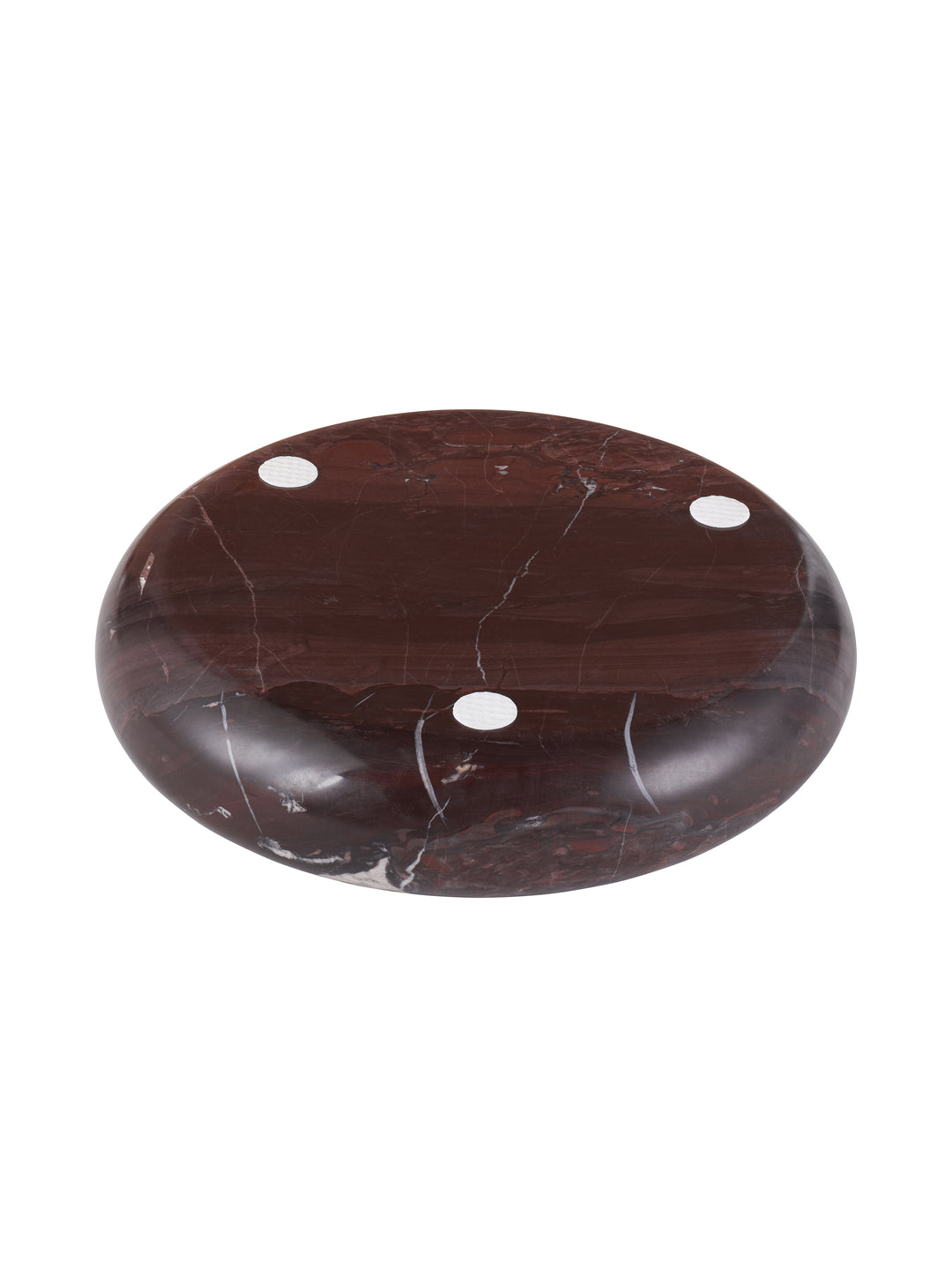 Cassia Red Jasper Marble Sculptural Bowl