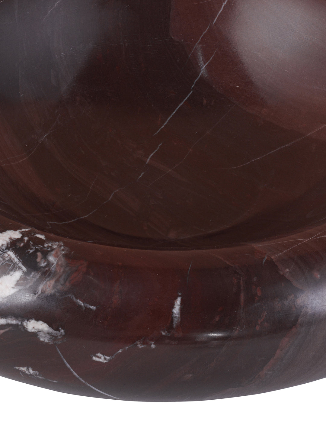 Cassia Red Jasper Marble Sculptural Bowl