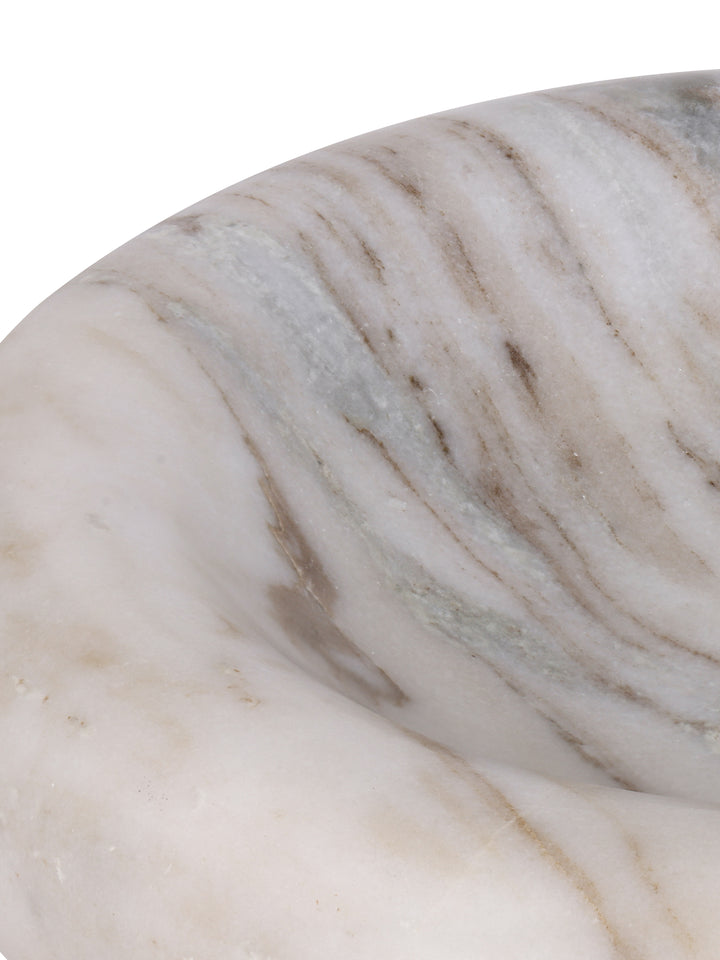 Orla Beige Marble Sculptural Bowl