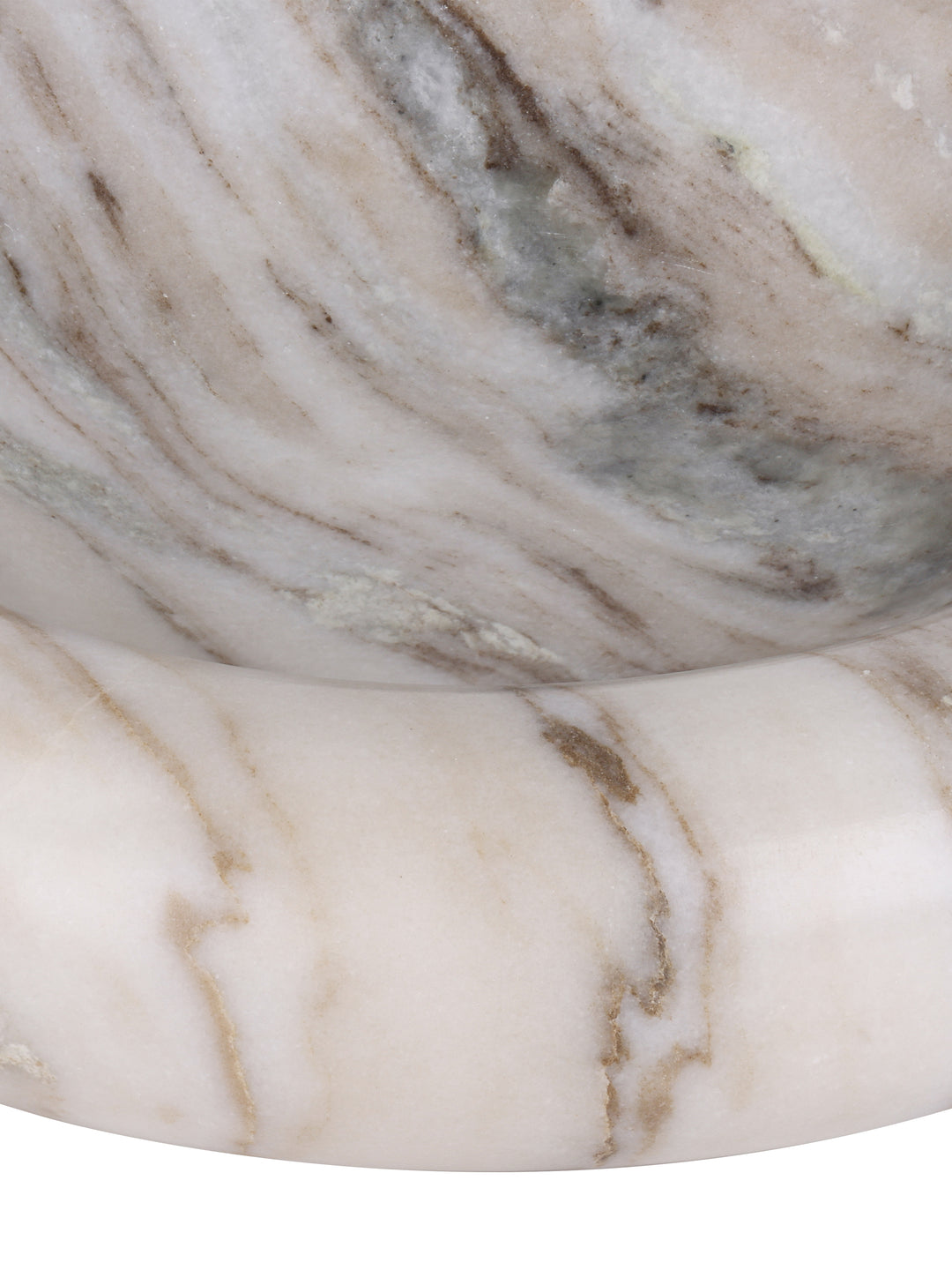 Orla Beige Marble Sculptural Bowl