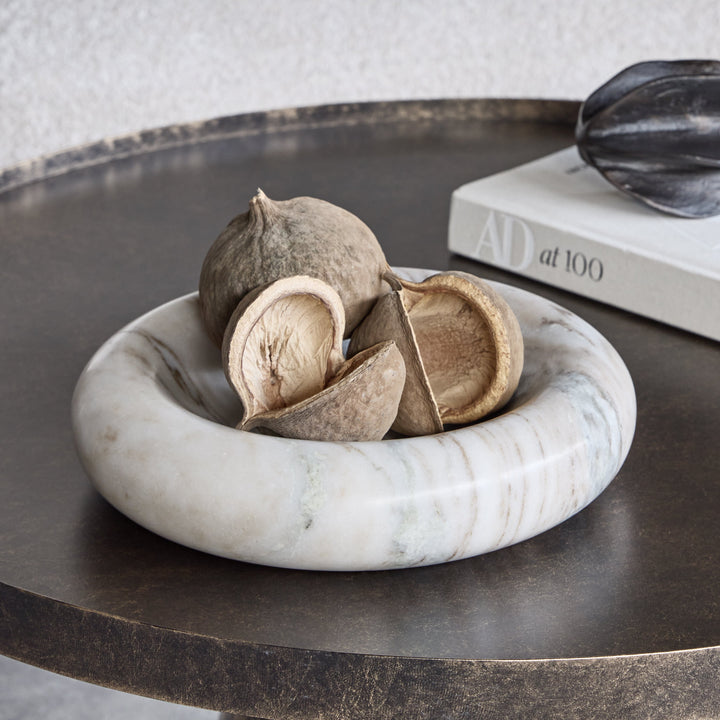 Orla Beige Marble Sculptural Bowl