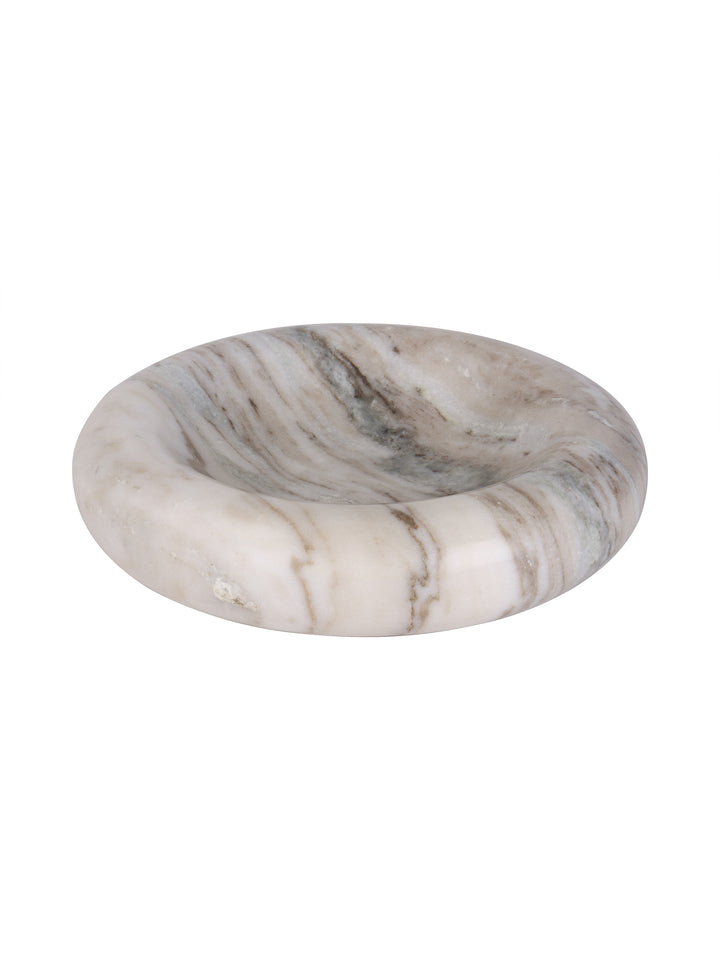 Orla Beige Marble Sculptural Bowl
