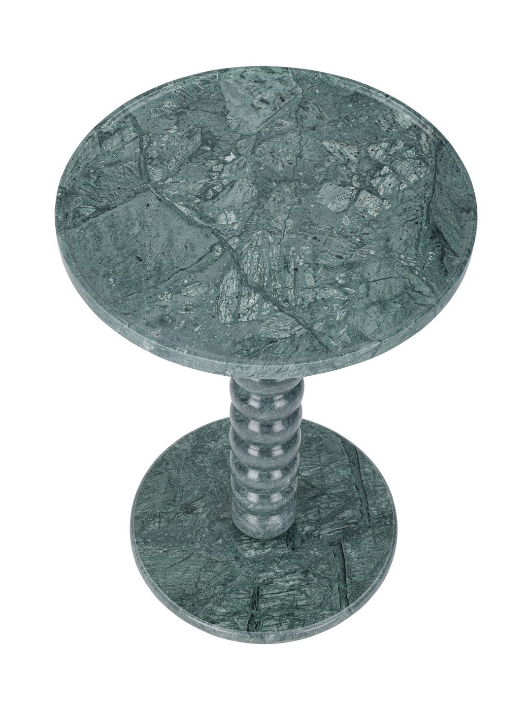 Totem Green Marble Side Table