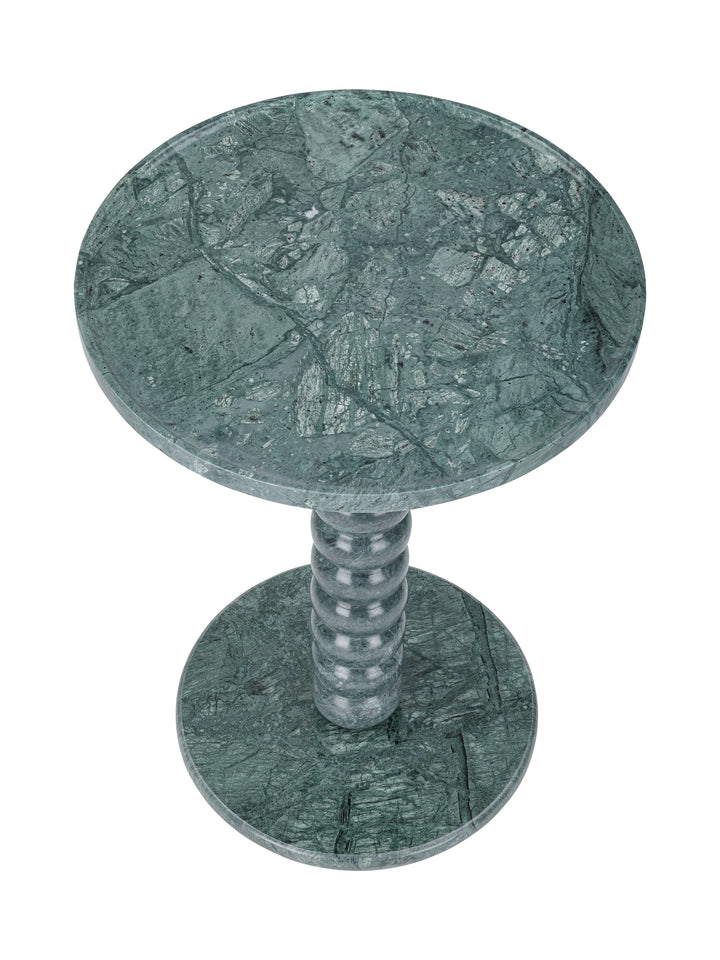 Totem Green Marble Side Table
