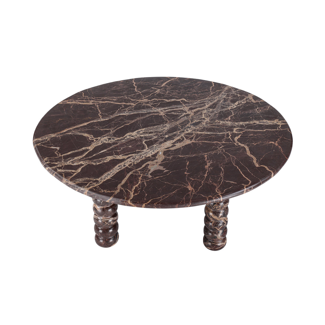 Totem Red Marble Coffee Table
