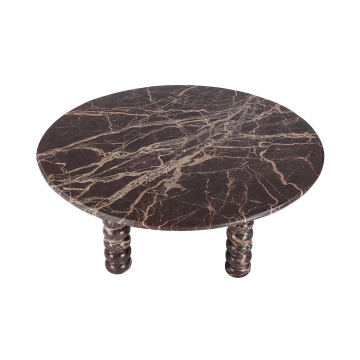 Totem Red Marble Coffee Table