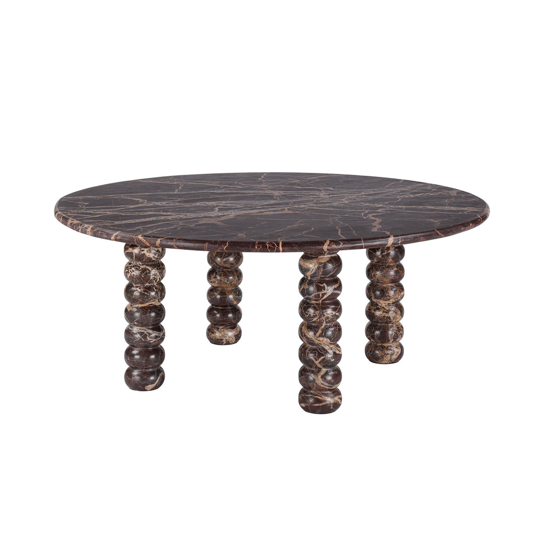 Totem Red Marble Coffee Table