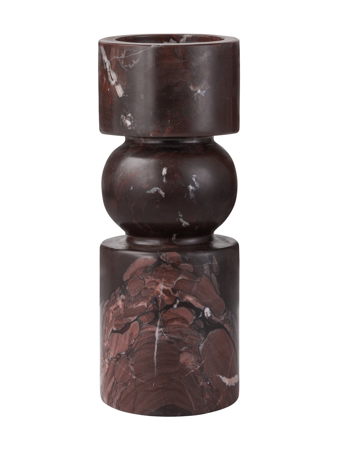 Cassia Red Jasper Medium Candle Holder