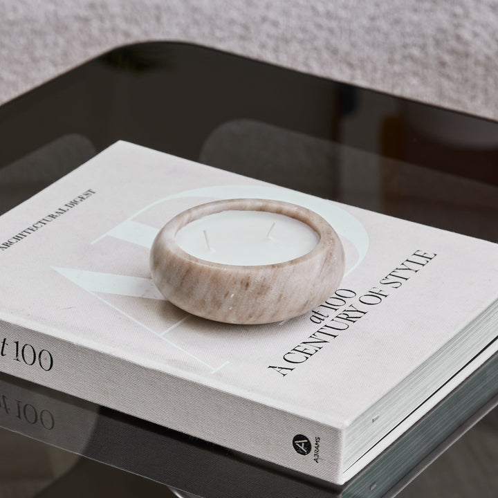 Orla Beige Marble Soy Wax Candle