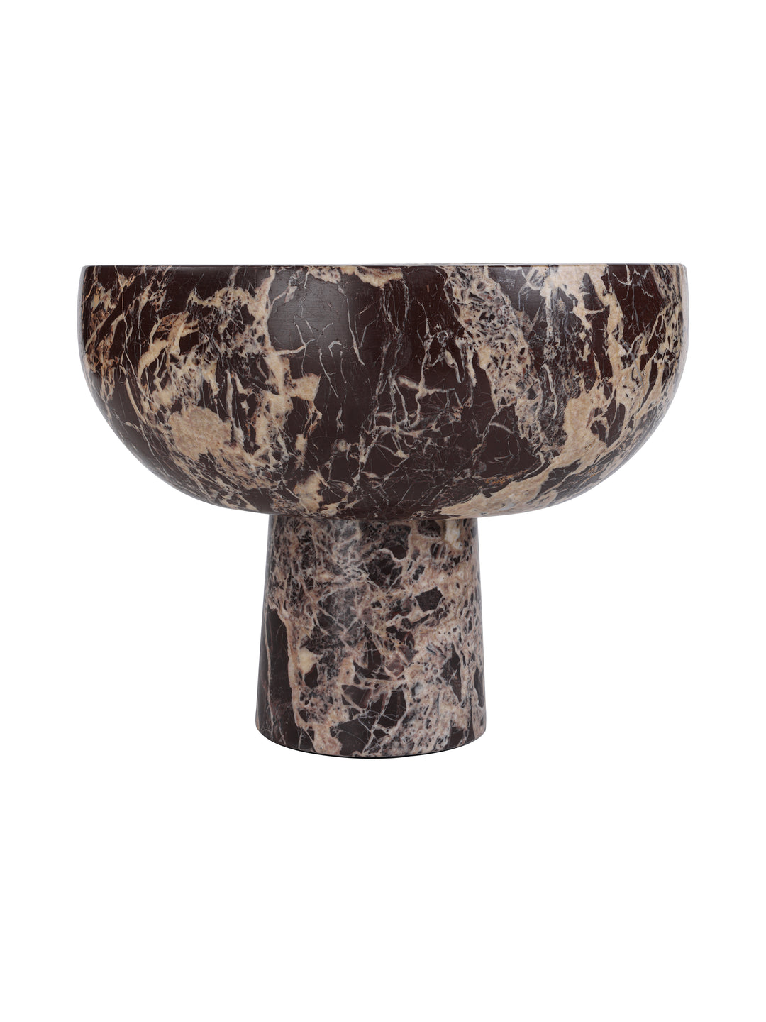 Bellaro Cherry Gold Marble Footed Bowl