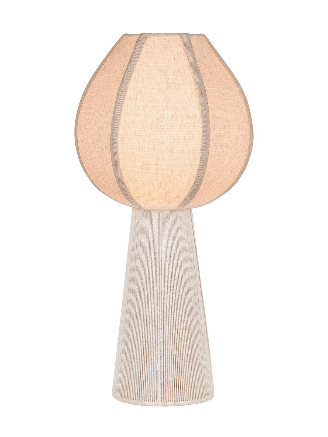 Leina Cotton and Rope Large Table Lamp