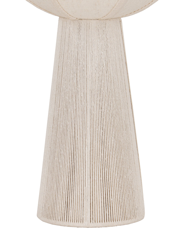 Leina Cotton and Rope Large Table Lamp