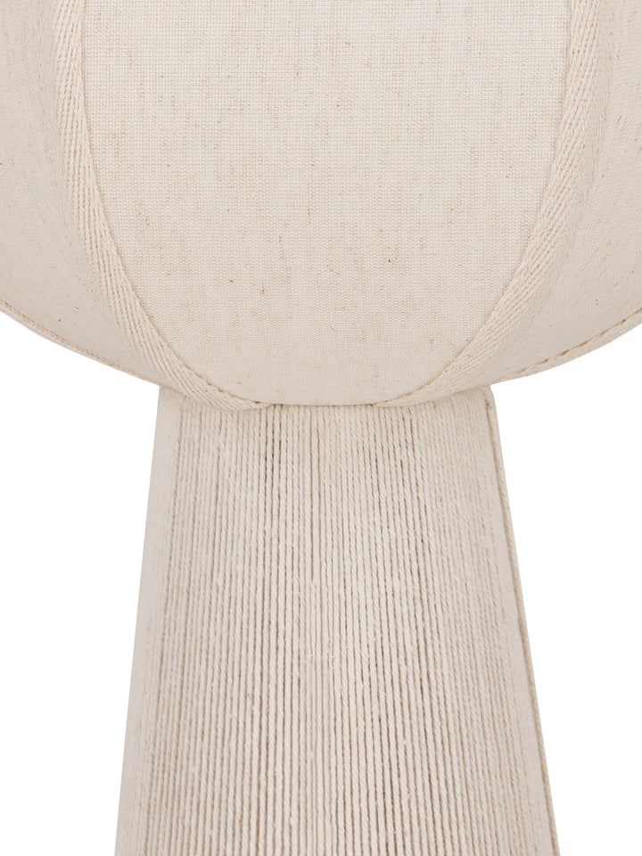 Leina Cotton and Rope Large Table Lamp