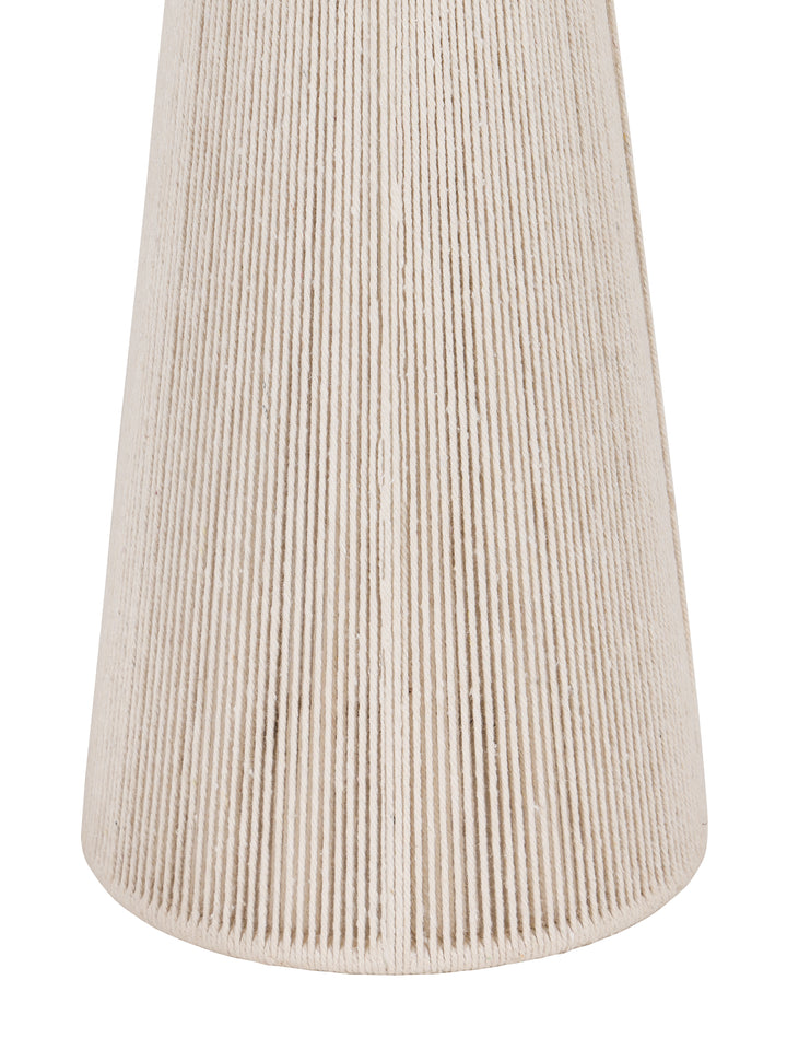 Leina Cotton and Rope Large Table Lamp