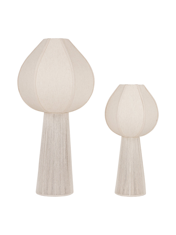 Leina Cotton and Rope Large Table Lamp