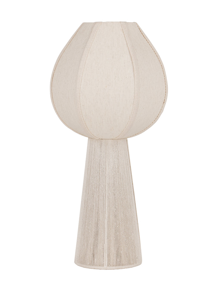 Leina Cotton and Rope Large Table Lamp