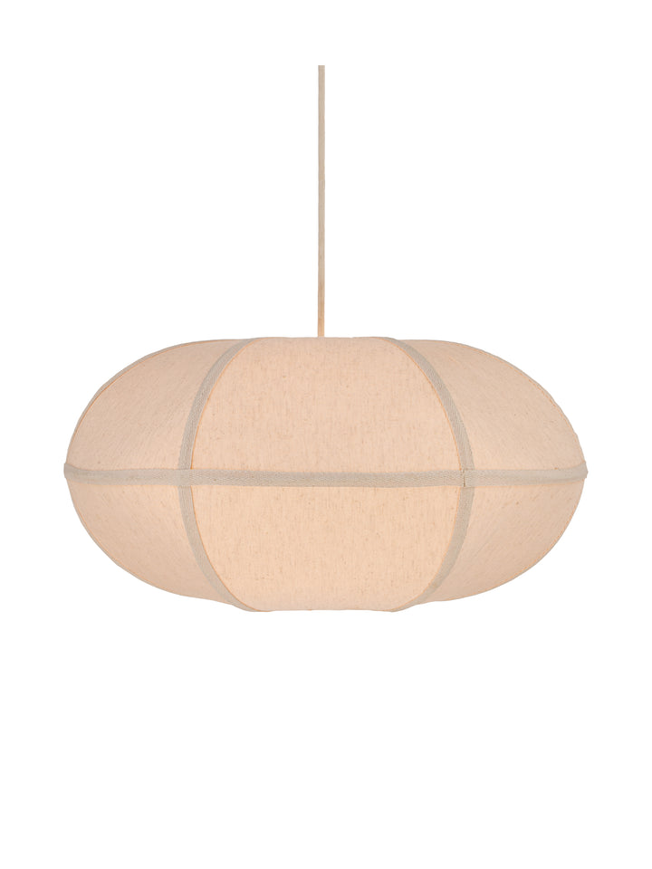 Leina Cotton Oval Pendant Light