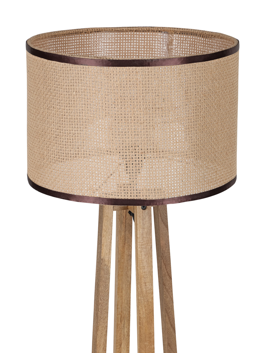 Sobra Rustic Mango Wood Floor Lamp