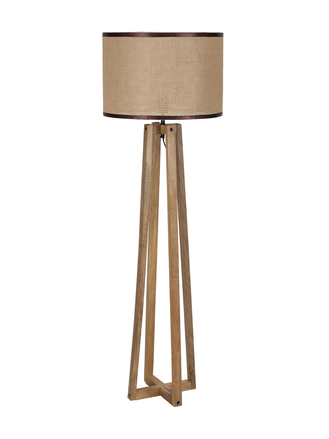 Sobra Rustic Mango Wood Floor Lamp