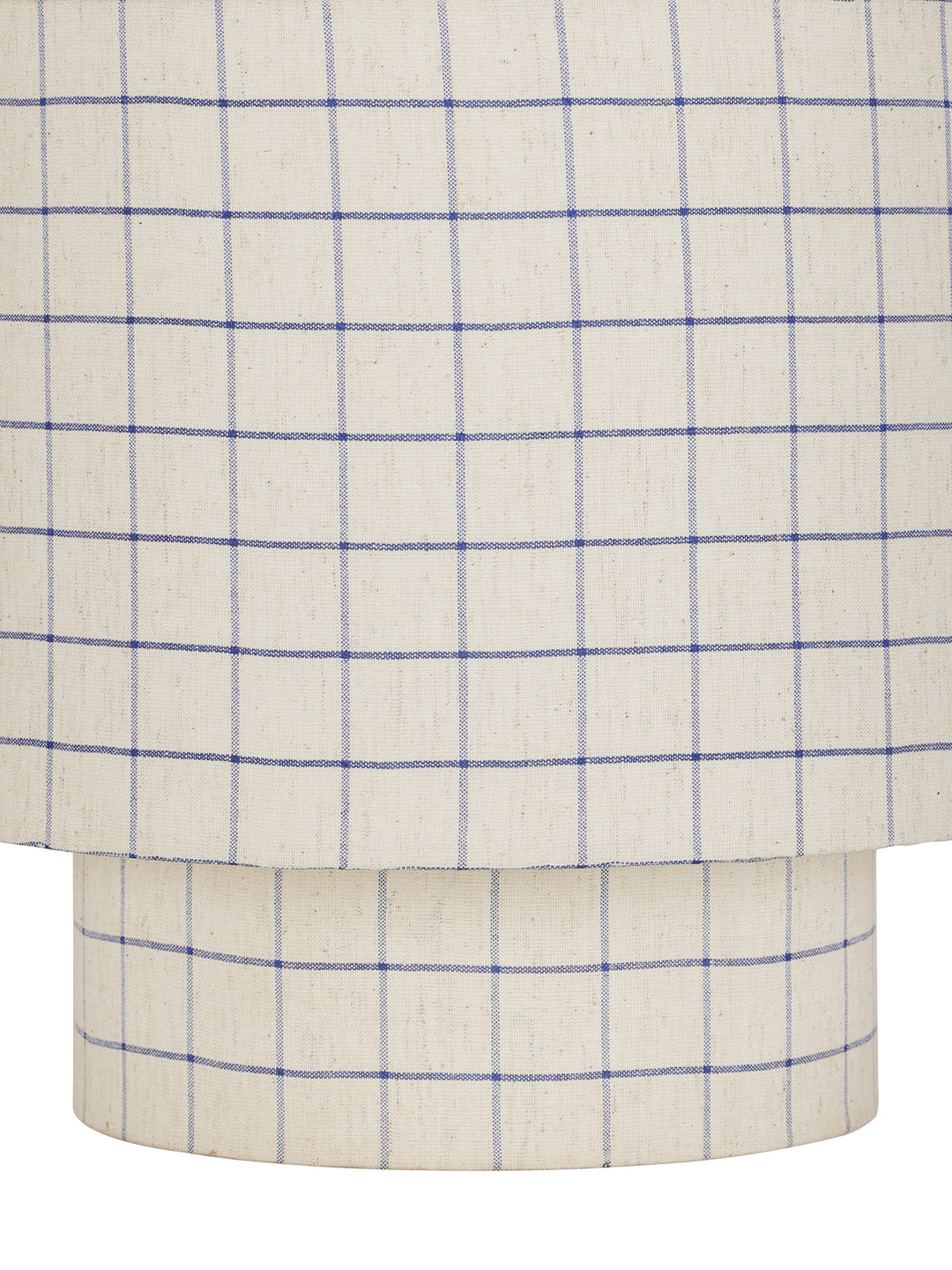 Marlow Blue Check Linen Small Table Lamp