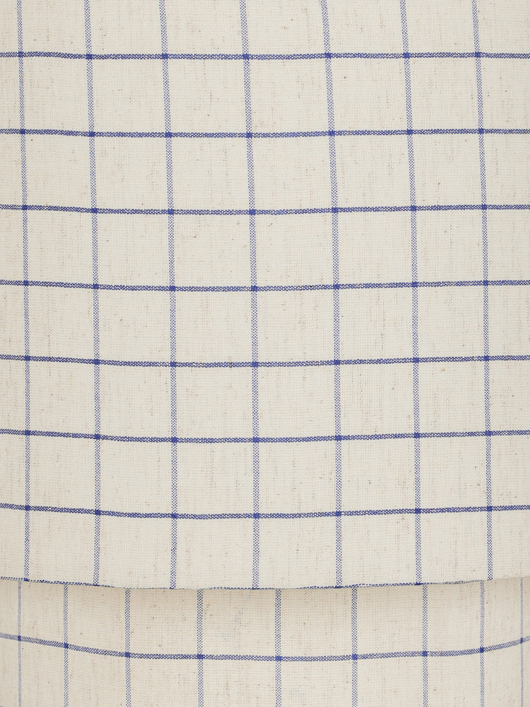 Marlow Blue Check Linen Small Table Lamp