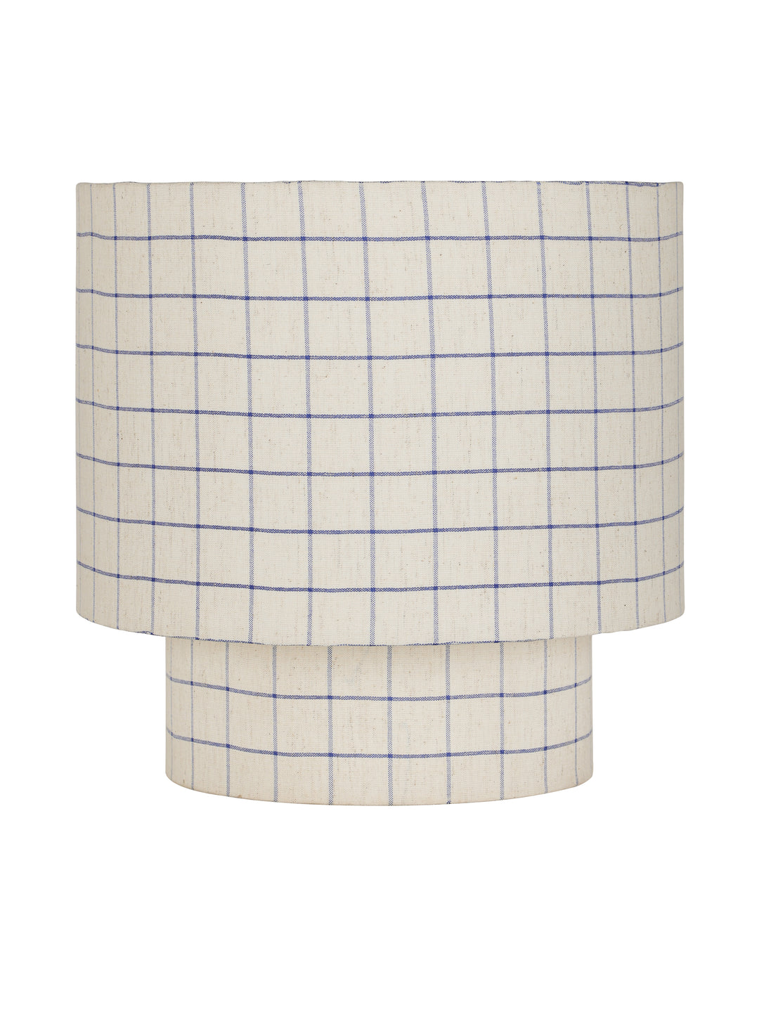 Marlow Blue Check Linen Small Table Lamp