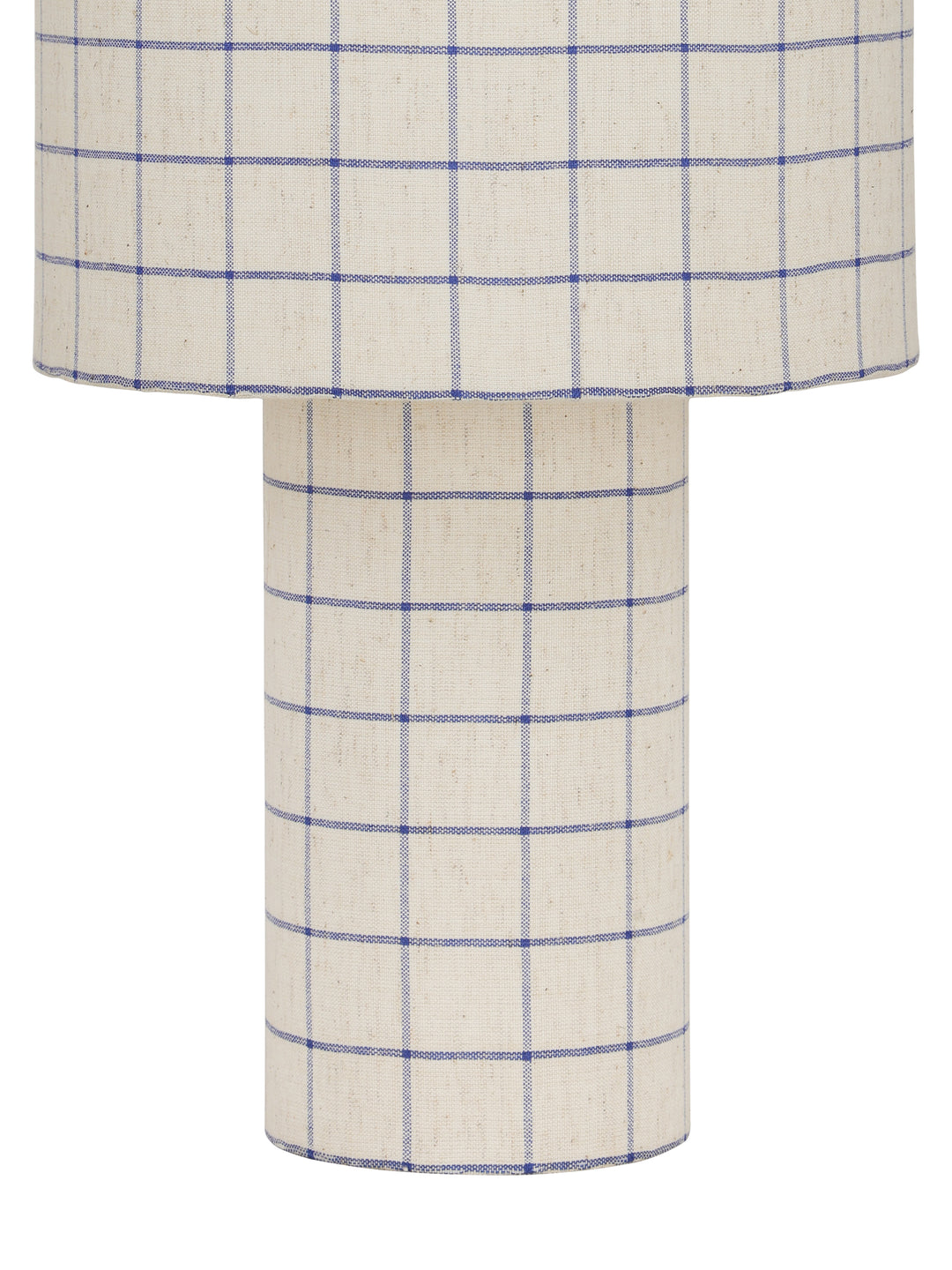 Marlow Blue Check Linen Table Lamp