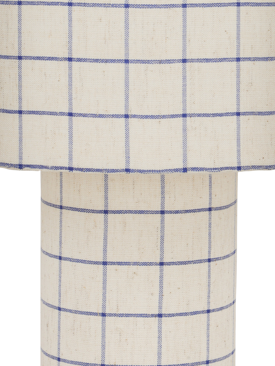 Marlow Blue Check Linen Table Lamp