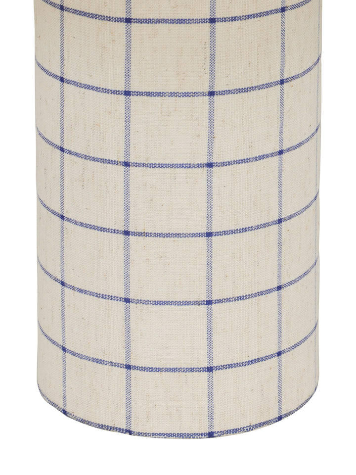 Marlow Blue Check Linen Table Lamp
